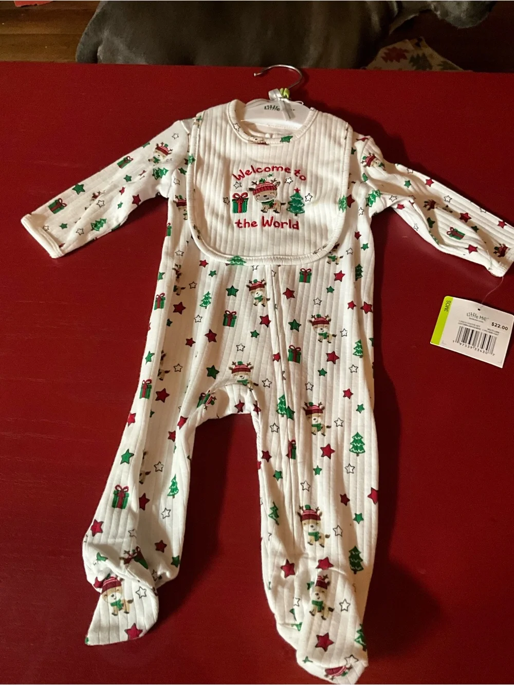 NWT little Me size 3 month Christmas outfit